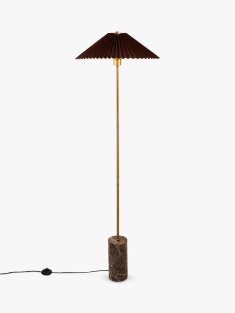 John Lewis Concert Marble Base Pleat Shade Floor Lamp, Brown - image 1