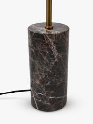 John Lewis Concert Marble Base Pleat Shade Floor Lamp, Brown - thumbnail 5