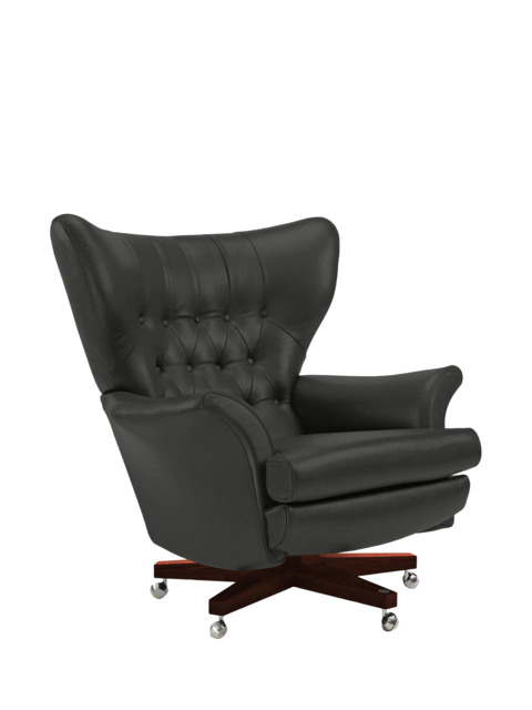 G Plan Vintage The Sixty Two Leather Swivel Armchair - image 1