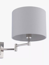 Laura Ashley Marlowe Swing Arm Wall Light, Polished Nickel - thumbnail 5