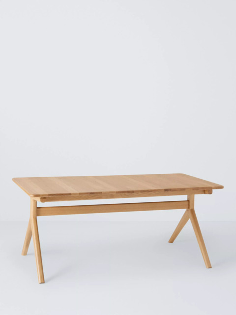 John Lewis Poise 6-10 Seater Extending Dining Table, Oak