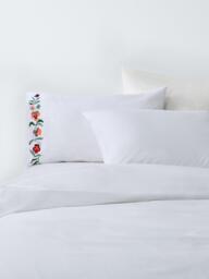 John Lewis x Anine Cecilie Iversen Posy Embroidered Duvet Cover Set - thumbnail 1