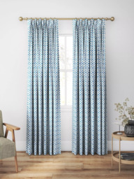 Clarke & Clarke Giverny Made to Measure Curtains or Roman Blind, Cobalt - thumbnail 5