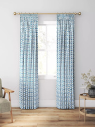 Clarke & Clarke Giverny Made to Measure Curtains or Roman Blind, Cobalt - thumbnail 3