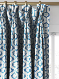 Clarke & Clarke Giverny Made to Measure Curtains or Roman Blind, Cobalt - thumbnail 6