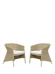KETTLER Palm Garden Dining Chair, Set of 2, Natural