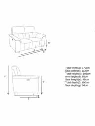 John Lewis Unwind Medium 2 Seater Power Recliner Sofa, Blue Chenille - thumbnail 2