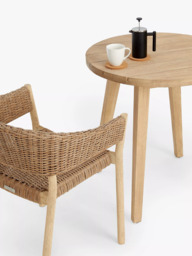 John Lewis Burford Round Garden Bistro Table, 75cm, FSC-Certified (Acacia Wood), Natural - thumbnail 4