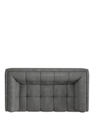 At The Helm Leo Large 2 Seater Leather Sofa, Limestone Leather - thumbnail 5