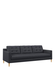 John Lewis Draper II Grand 4 Seater Leather Sofa, Light Leg