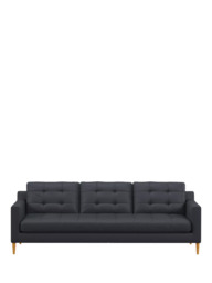 John Lewis Draper II Grand 4 Seater Leather Sofa, Light Leg - thumbnail 5