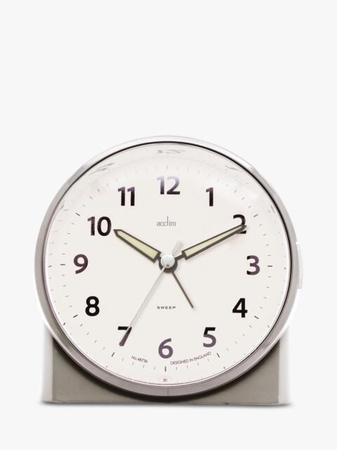 Acctim Grace Non-Ticking Sweep Analogue Alarm Clock - image 1