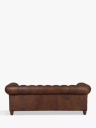 Halo Earle Chesterfield Large 3 Seater Leather Sofa - thumbnail 5
