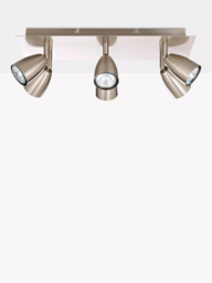 John Lewis Thea GU10 LED 6 Spotlight Ceiling Plate, Chrome - thumbnail 3