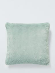 John Lewis Luxury Faux Fur Plain Cushion - thumbnail 1