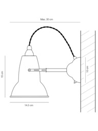 Anglepoise Original 1227 Brass Wall Light - thumbnail 5