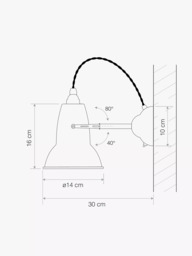 Anglepoise Original 1227 Brass Wall Light - thumbnail 2