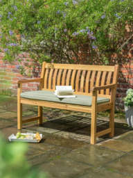 KETTLER Hampton 2-Seater Garden Bench Cushion, Sage - thumbnail 2