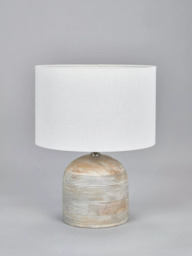 Pacific Nelu Grey Wooden Table Lamp - thumbnail 2