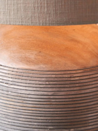 Pacific Nelu Grey Wooden Table Lamp - thumbnail 5