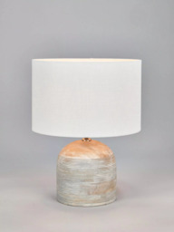 Pacific Nelu Grey Wooden Table Lamp