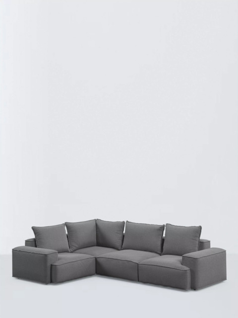 John Lewis Border 5 Seater RHF Corner End Sofa - image 1