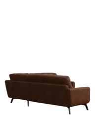 John Lewis Barbican 5+ Seater Corner Leather Sofa, Dark Leg - thumbnail 3