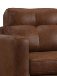 John Lewis Barbican 5+ Seater Corner Leather Sofa, Dark Leg - thumbnail 6