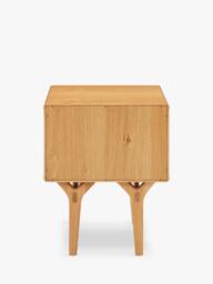 John Lewis X-Ray Oak Wood 1 Drawer Bedside Table, Oak - thumbnail 5