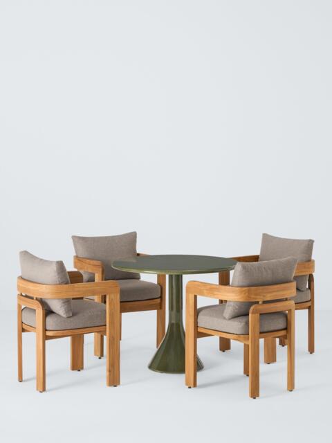John Lewis Terra Teak Wood Garden Dining Chairs, Set of 2 - image 1