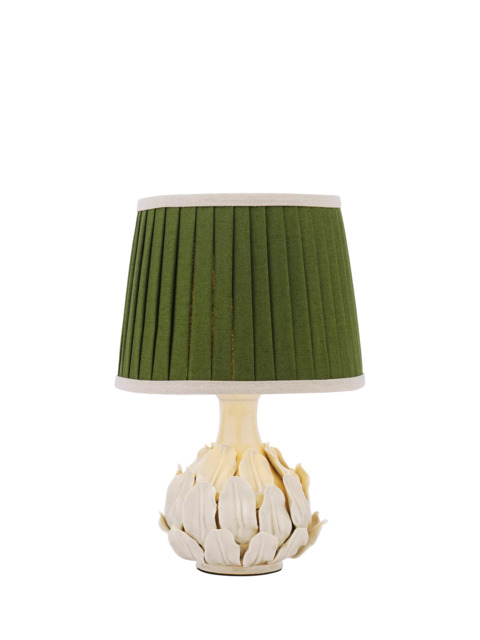 Joules Chatsworth Small Ceramic Leaf Table Lamp, Natural Cream - image 1