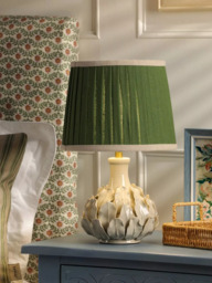 Joules Chatsworth Small Ceramic Leaf Table Lamp, Natural Cream - thumbnail 2