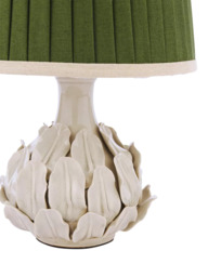 Joules Chatsworth Small Ceramic Leaf Table Lamp, Natural Cream - thumbnail 5
