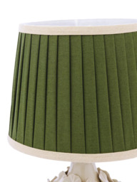 Joules Chatsworth Small Ceramic Leaf Table Lamp, Natural Cream - thumbnail 4