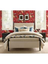 Pottery Barn Juliette Toile Handcrafted Reversible Pick-Stitch Kingsize Bedspread - thumbnail 2