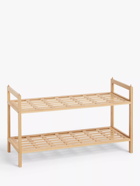 John Lewis Bamboo Shoe Rack, 2 Tier - image 1
