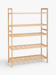 John Lewis Bamboo Shoe Rack, 2 Tier - thumbnail 5