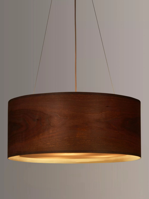 John Lewis Mia Ceiling Light, Walnut - image 1