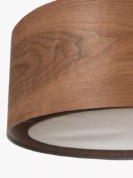 John Lewis Mia Ceiling Light, Walnut - thumbnail 6