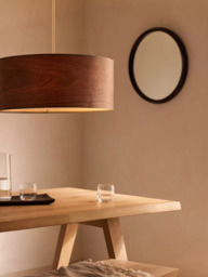 John Lewis Mia Ceiling Light, Walnut - thumbnail 2