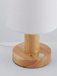 John Lewis Slater Wood Touch Table Lamp - thumbnail 5