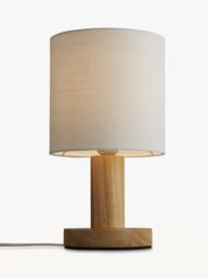 John Lewis ANYDAY Slater Wood Touch Table Lamp - thumbnail 1