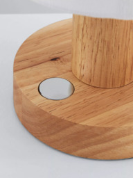 John Lewis Slater Wood Touch Table Lamp - thumbnail 6