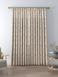 John Lewis Langley Leaf Weave Pair Lined Pencil Pleat Curtains - thumbnail 5