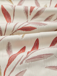 John Lewis Langley Leaf Weave Pair Lined Pencil Pleat Curtains - thumbnail 6