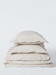 John Lewis Gingham Pure Cotton Weave Duvet Cover Set - thumbnail 5