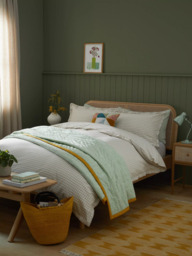 John Lewis Gingham Pure Cotton Weave Duvet Cover Set - thumbnail 2