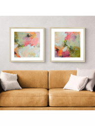 John Lewis Natasha Barnes 'Cherry Blossum' Framed Print, Set of 2, 62.5 x 62.5cm, Multi - thumbnail 2