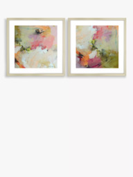 John Lewis Natasha Barnes 'Cherry Blossom' Framed Print, Set of 2, 62.5 x 62.5cm, Multi