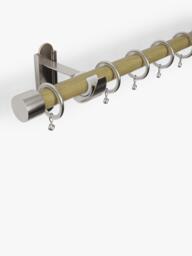 John Lewis Wooden Curtain Pole with Metal Finial, Dia.28mm - thumbnail 2